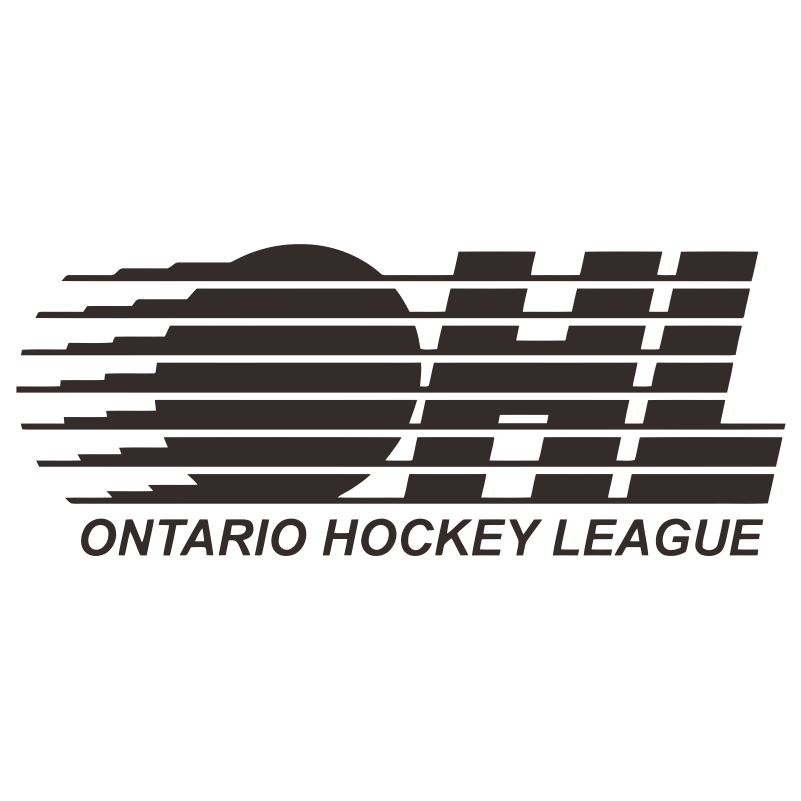 Black Ontario Hockey League 1981-Pres Primary Logo iron on transfers for clothing